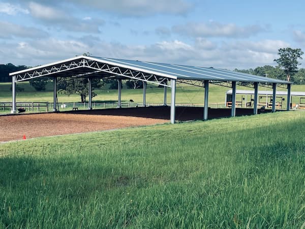 Horse arena shed